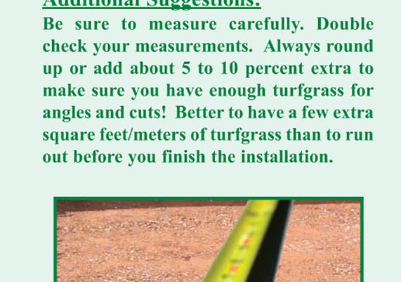 Measuring for Turfgrass